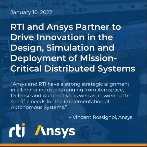 Kooperation zwischen RTI und Ansys