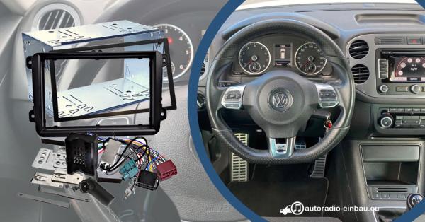 VW Tiguan Radio Tausch Plug and Play autoradio-einbau.eu