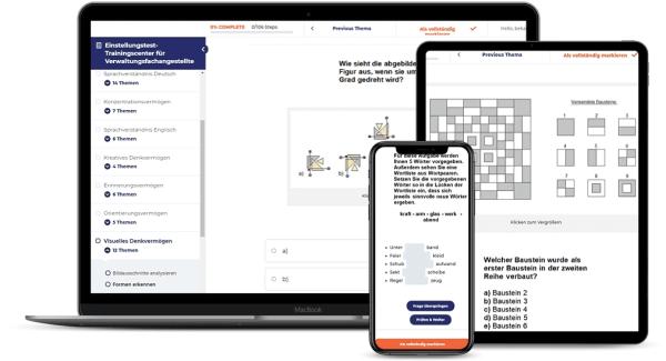 Einstellungstest-Portal für Verwaltungsfachangestellte