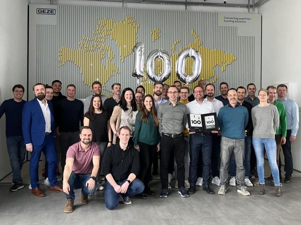 Pressemitteilung: GEZE zum zehnten Mal als Top 100 der innovativsten Mittelständler Deutschlands ausgezeichnet