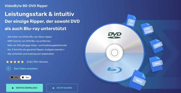 Videobyte: Profi-Ripper Für DVDs & Blu-rays