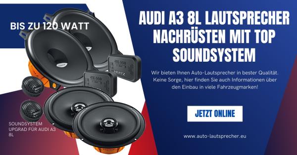 Audi A3 8L Lautsprecher nachrüsten mit Top Soundsystem