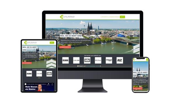 Kölner Makler setzt neue Maßstäbe mit neuer Website
