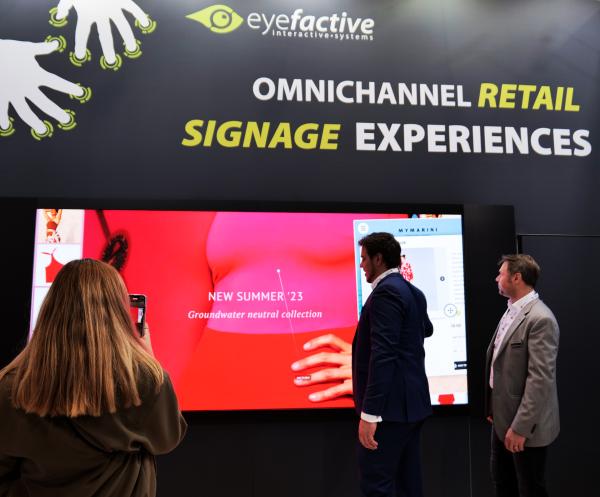 eyefactive präsentiert Smart Signage Anwendungen auf der EuroShop 2023