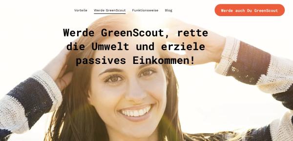 Werde GreenScout, rette die Umwelt und erziele passives Einkommen