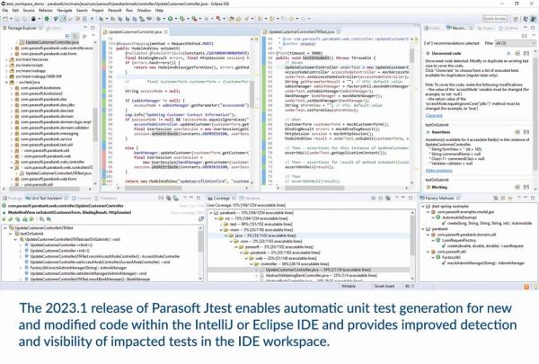 Parasoft:  JTest Release 2023.1