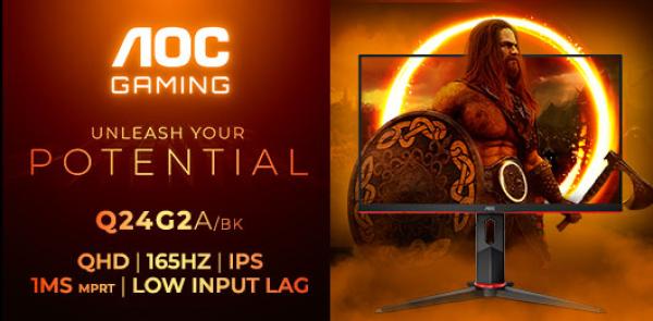 AGON by AOC präsentiert 24" QHD-Gaming-Monitor AOC GAMING Q24G2A/BK