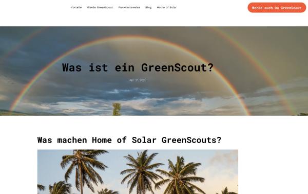 Was ist ein GreenScout - Das machen Home of Solar GreenScouts
