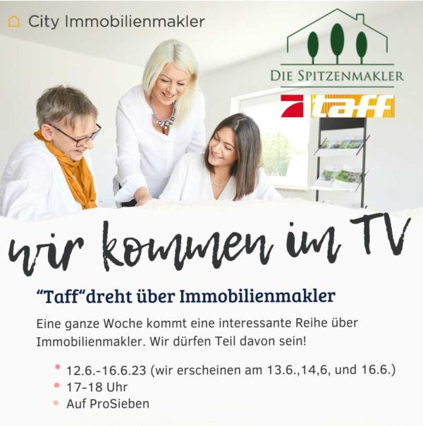 City Immobilienmakler und Senada Spitzenberger erobern die TV-Bühne bei ProSieben&apos;s taff