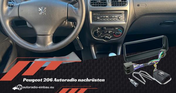 Peugeot 206 Autoradio nachrüsten mit Lenkradfernbedienung