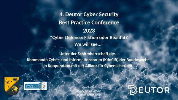 4. DEUTOR CYBER SECURITY BEST PRACTICE CONFERENCE 2023