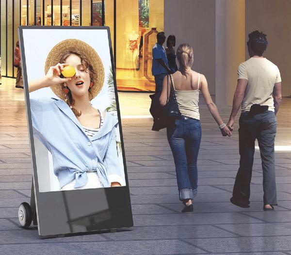 Digitale Outdoor-Displays flexibel positionieren