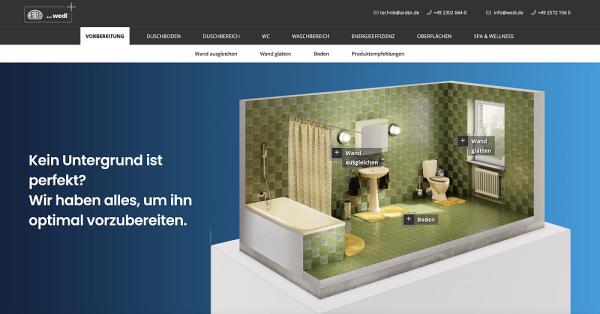 Gemeinsame Website zur Badsanierung: Ardex und wedi arbeiten noch enger zusammen