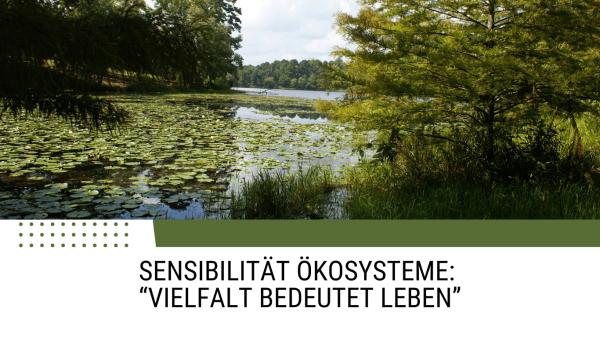 Sensibilität Ökosysteme: "Vielfalt bedeutet Leben"