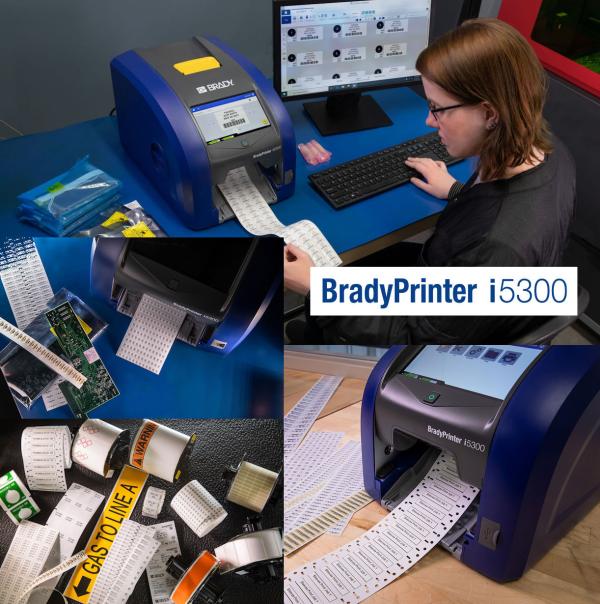 Brady i5300 Industrie-Etikettendrucker mit automatischer Materialerkennung