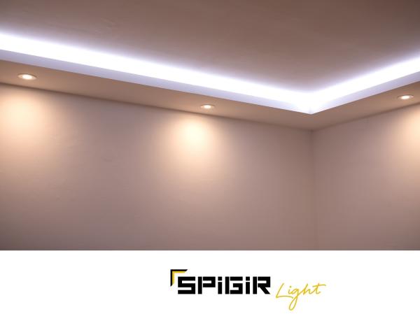 Spigir Light - Neues Komplettsystem für indirekte LED-Deckenbeleuchtung beschleunigt Installation und reduziert Kosten