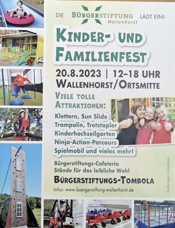 Grosses Kinder- und Familienfest in Wallenhorst