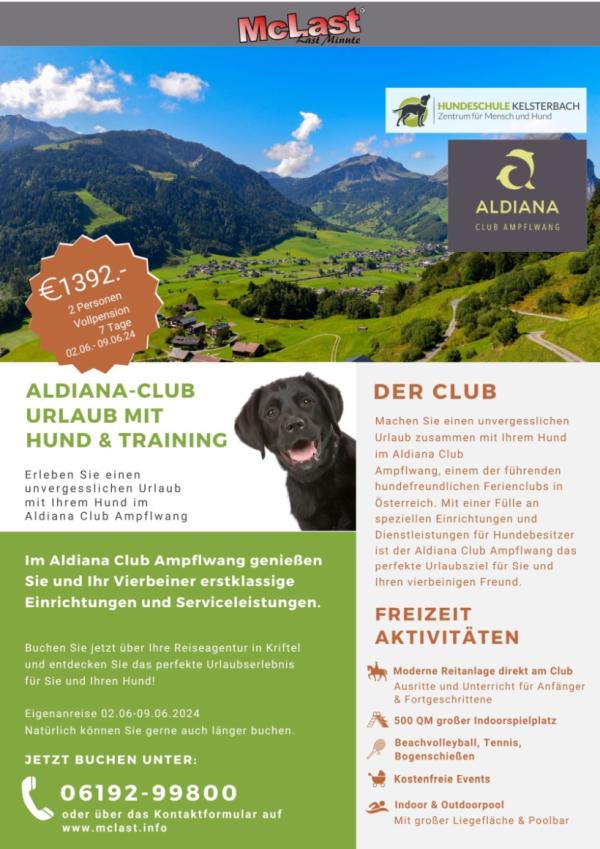 Hundeurlaub / Urlaub mit Hund im Aldiana Club Ampflwang