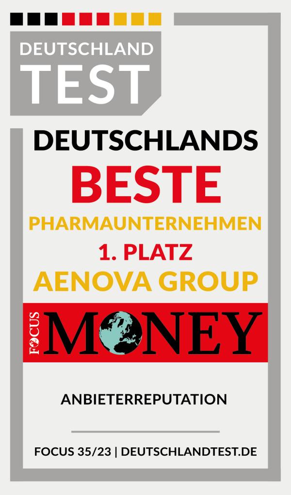 Aenova als bestes Pharmaunternehmen bei "Deutschlands Beste 2023" ausgezeichnet