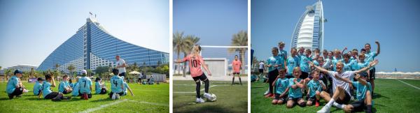 JUMEIRAH BEACH HOTEL: FUSSBALLCAMP MIT LEGENDEN DER ERSTEN LIGA