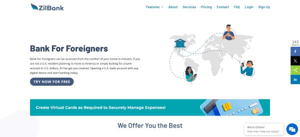 ZilBank verändert das Bankwesen für Nicht-US-Bewohner: Eröffnen Sie schnell ein US-Konto von überall aus!