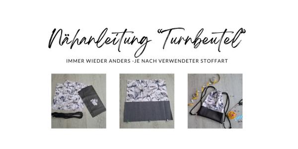 Nähanleitung Turnbeutel - Trending & Modern - einfach nähen