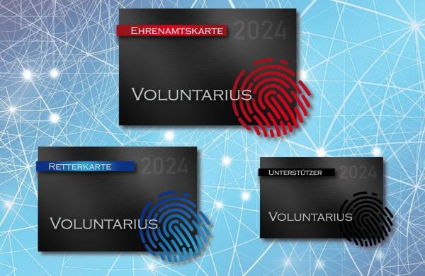 Neue Ehrenamtskarte und Retterkarte von Voluntarius