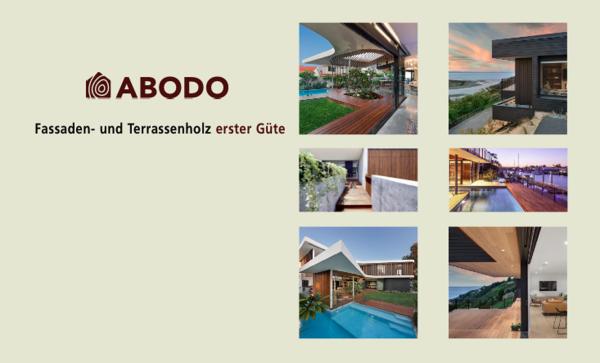 Wunderschöne, äusserst dauerhafte Holzfassaden und Holzterrassen mit ABODO 