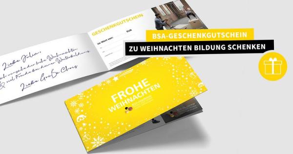 BSA-Gutschein zu Weihnachten - einfach online bestellen!