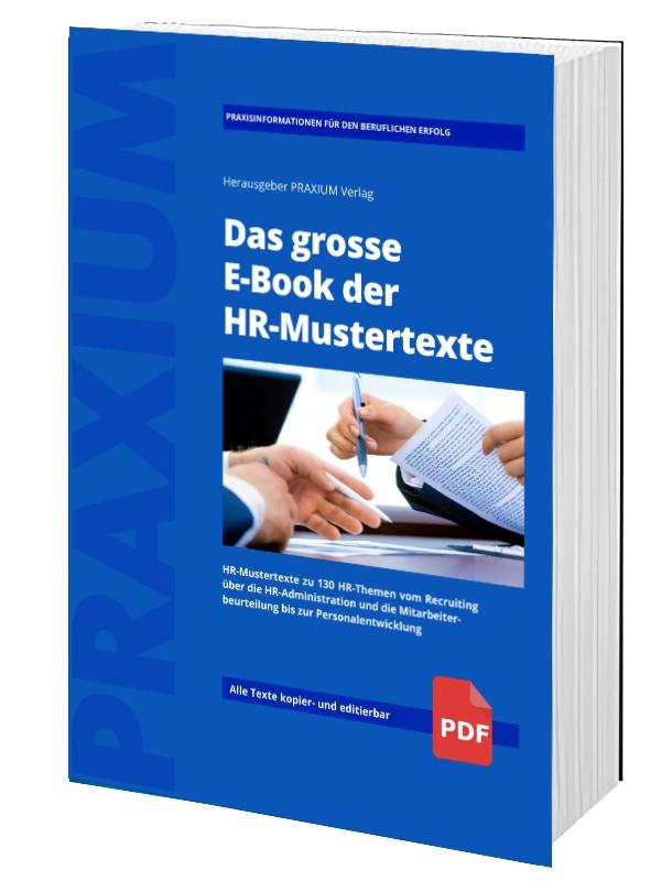(Die Bildrechte liegen bei dem Verfasser der Mitteilung.) Das E-Book der HR-Mustertexte für eine sprachsichere Kommunikation