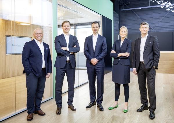 Die InfectoPharm-GL: Aldo Ammendola, Michael Gilster, Philipp Zöller, Anna Gilster, Markus Rudolph (Die Bildrechte liegen bei dem Verfasser der Mitteilung.) InfectoPharm als krisensicheres Unternehmen ermittelt