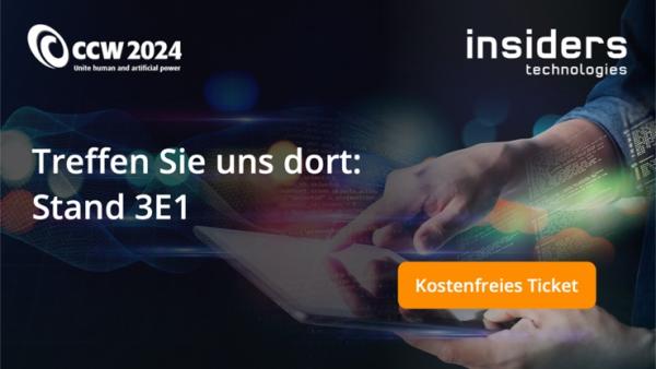 Insiders Technologies zeigt Automation im Kundendialog auf der CCW