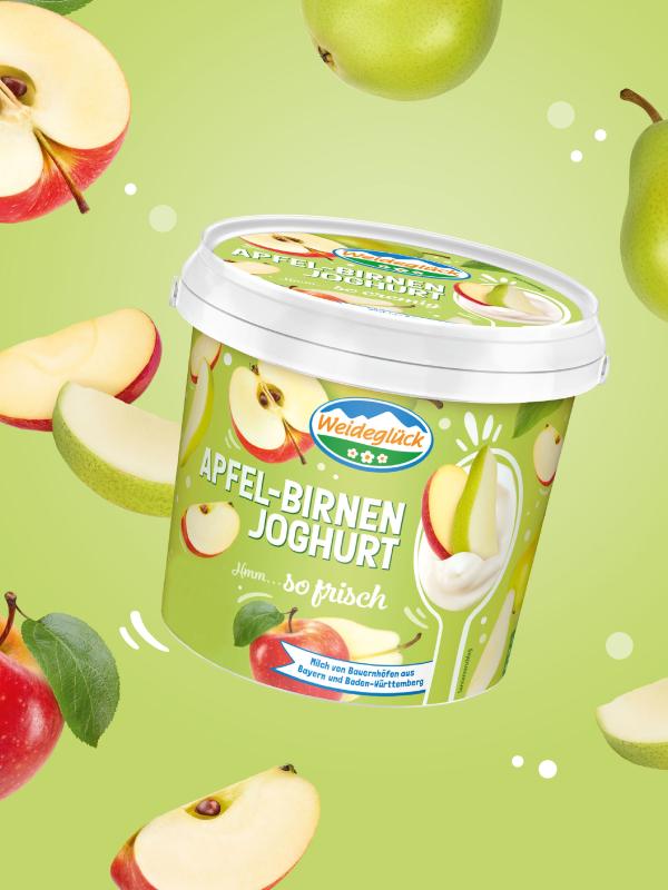 Neu: Apfel-Birnen-Joghurt von Weideglück
