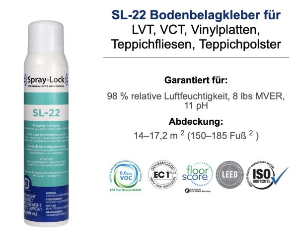 Mit Spray-Lock SL-22 schnell und leicht Boden verkleben.