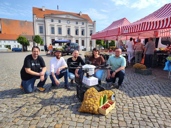 Drohnen-Lieferservice "Marktschwalbe" nimmt Betrieb in Wusterhausen/Dosse auf