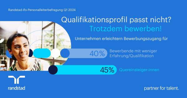 4 von 10 Unternehmen öffnen sich für Quereinsteiger:innen