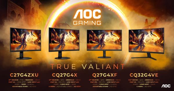 Schlank und scharf: AOC baut seine Gaming-Serie G4 aus