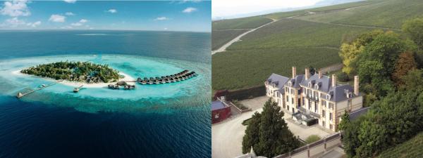 Champagne Taittinger & Nova Maldives zelebrieren ein mit raren Champagne Taittinger Editionen maledivisches Go