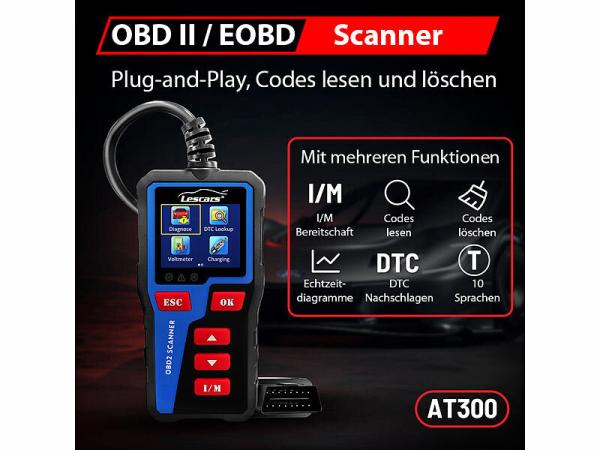 Lescars OBD2-Diagnosegerät OD-430