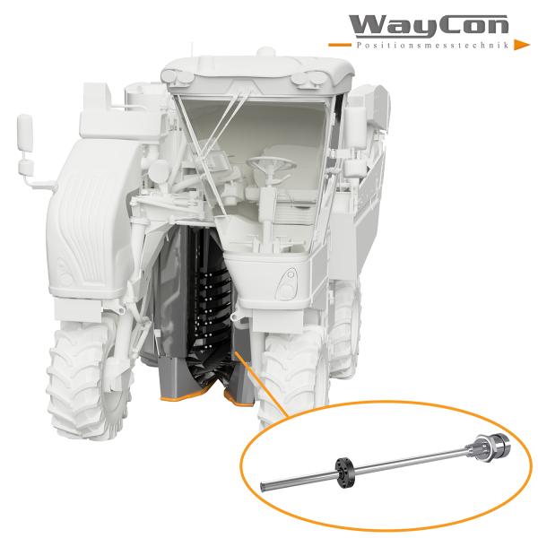 Magnetostriktive Weggeber optimieren Ertrag und Kosteneffizienz bei Traubenvollerntern