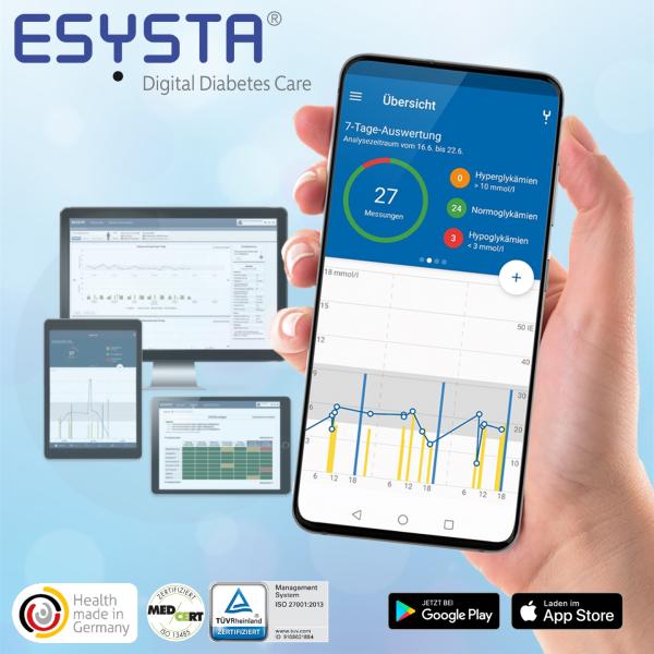 EMPERRA beantragt BfArM-Zulassung für seine digitale Diabetes-Management-Plattform ESYSTA als DiGA (DiHA)