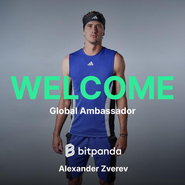 Alexander Zverev wird neuer Global Ambassador von Bitpanda