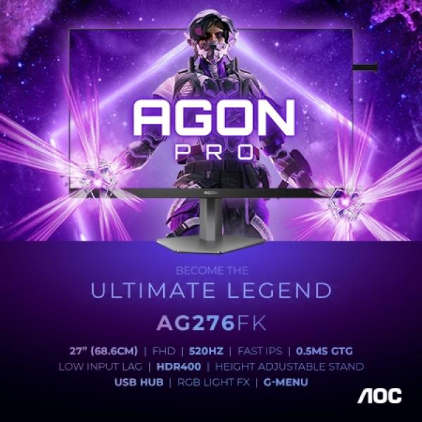 AGON PRO AG276FK mit 520 Hz und Fast IPS