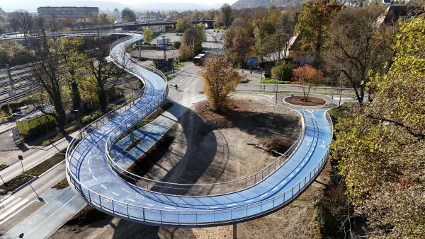 "Superradwegenetz Tübingen" mit Brücke von Schmees & Lühn fertiggestellt 