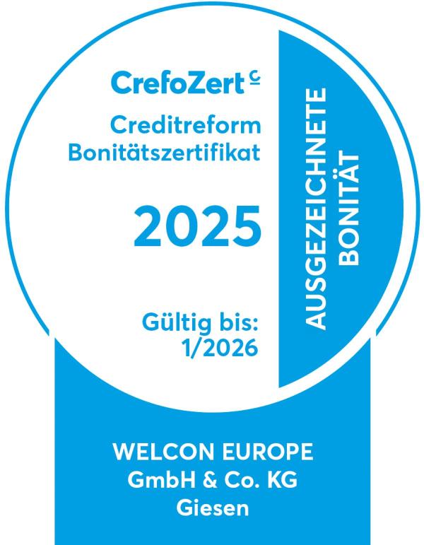 WELCON EUROPE GmbH & Co. KG: Führender Versandhändler für gesundes Wohnen erneut mit CrefoZert ausgezeichnet