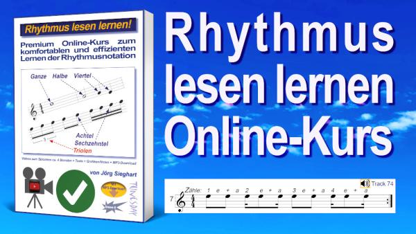 Rhythmen in der Notenschrift lesen lernen - Online-Kurs