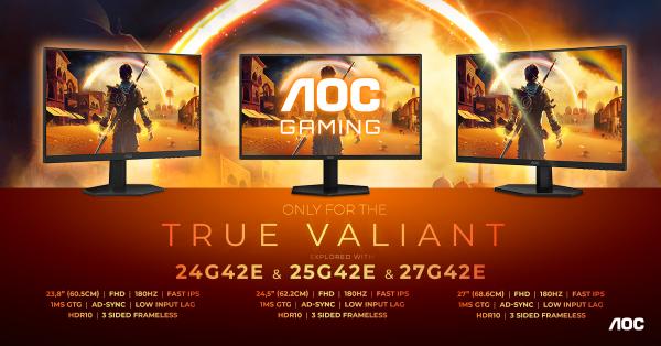 Preiswerte Monitorserie AOC GAMING G42 kommt mit hohen Bildwiederholraten