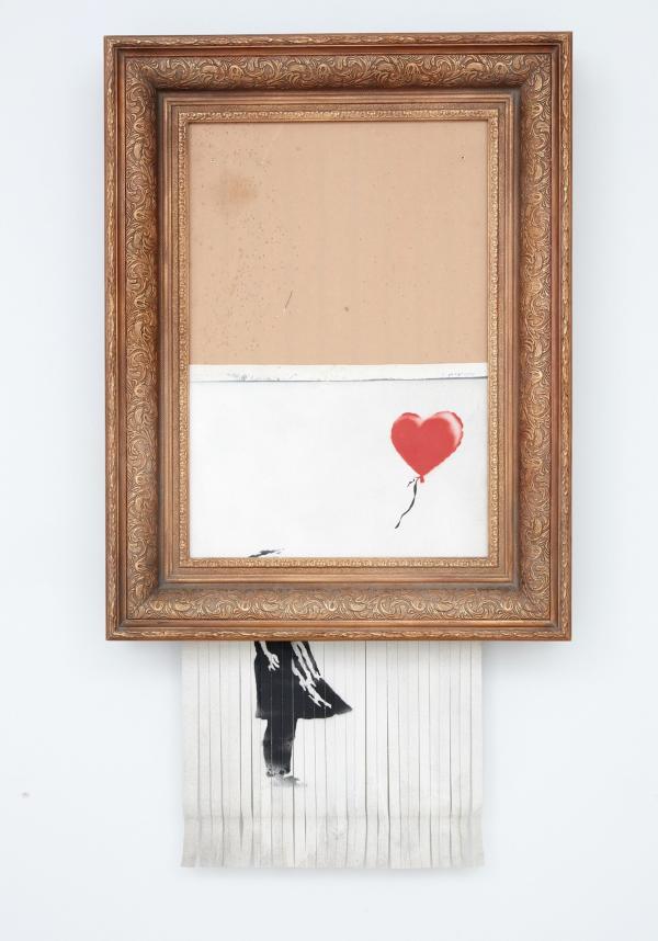 Banksy Ausstellung München: Geschreddertes Original Girl Without Balloon ab 14. Februar im MUCA Bunker