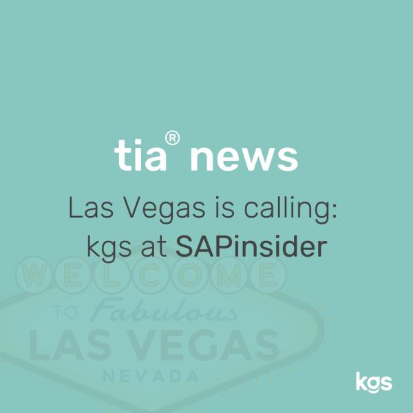 Premiere: kgs präsentiert sich auf SAPinsider in Las Vegas