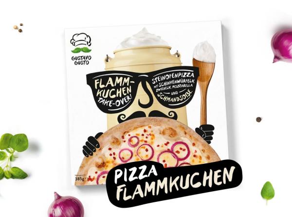 GUSTAVO GUSTO präsentiert Pizza "Flammkuchen"